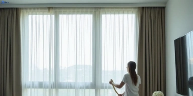Delicate sheer drape cleaning woori-yallock-vic Matty Curtain Cleaning