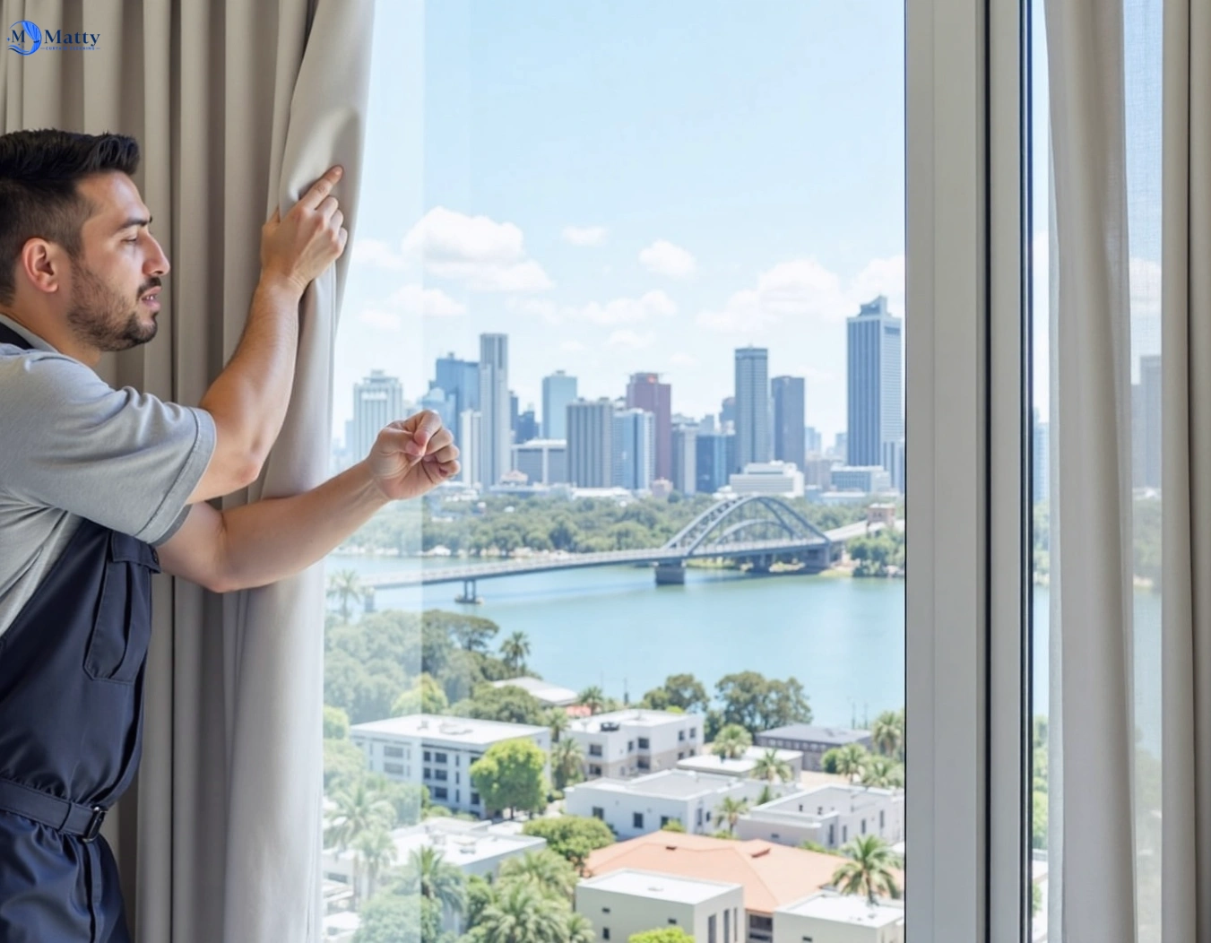 Professional curtain steam cleaning service woori-yallock-vic QLD by Matty Curtain Cleaning